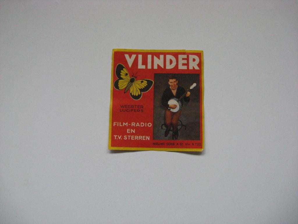 Lucifersmerken Grote Lucifers van Weertens (Filmsterren)., Verzenden, Zo goed als nieuw, Luciferdoosjes of -merken