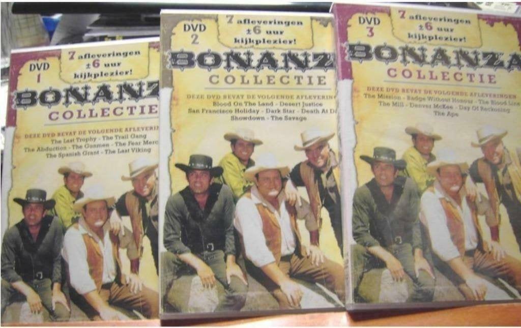 Bonanza collectie 3 dvd, Alle leeftijden, Ophalen of Verzenden, Zo goed als nieuw, Actie en Avontuur