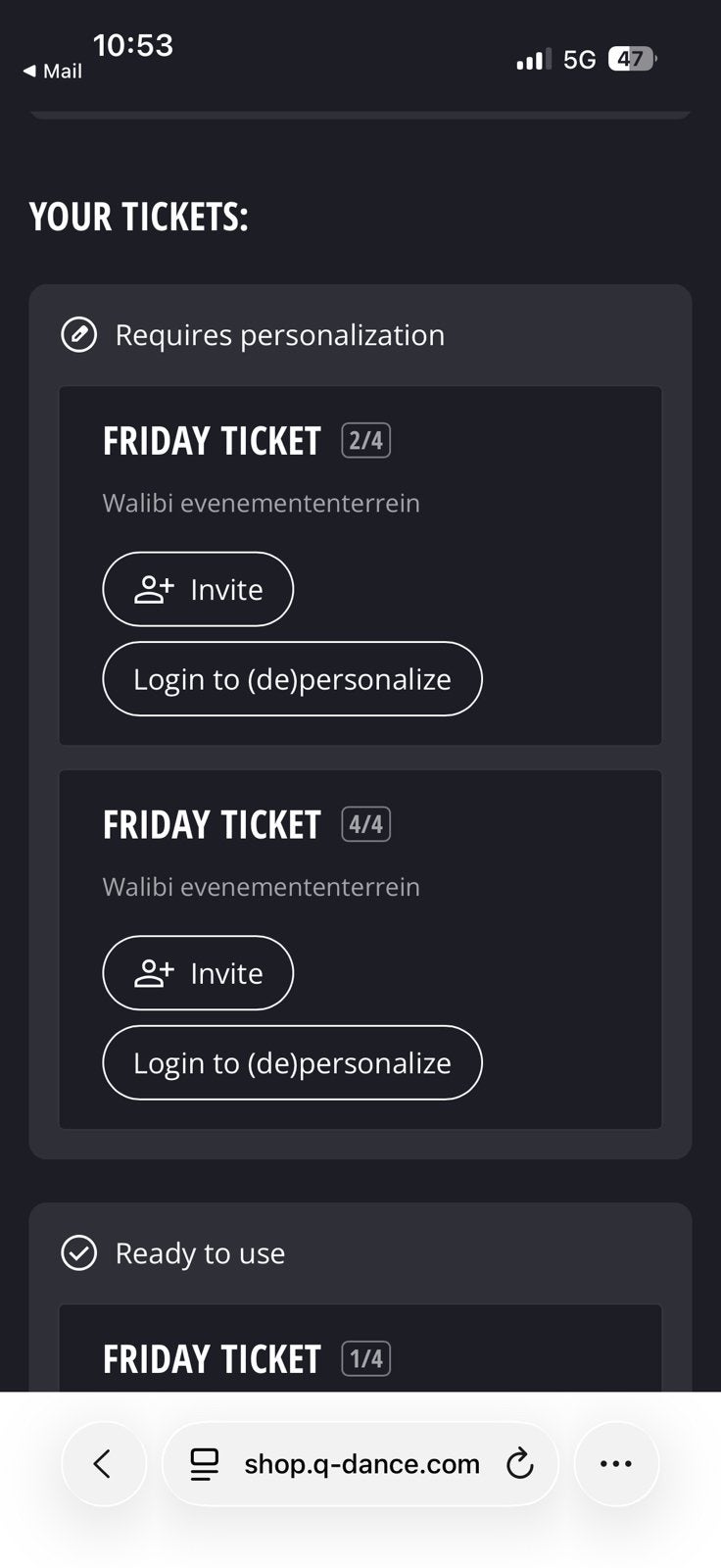 Defqon.1 Friday Ticket, Tickets en Kaartjes, Eén persoon, Juni