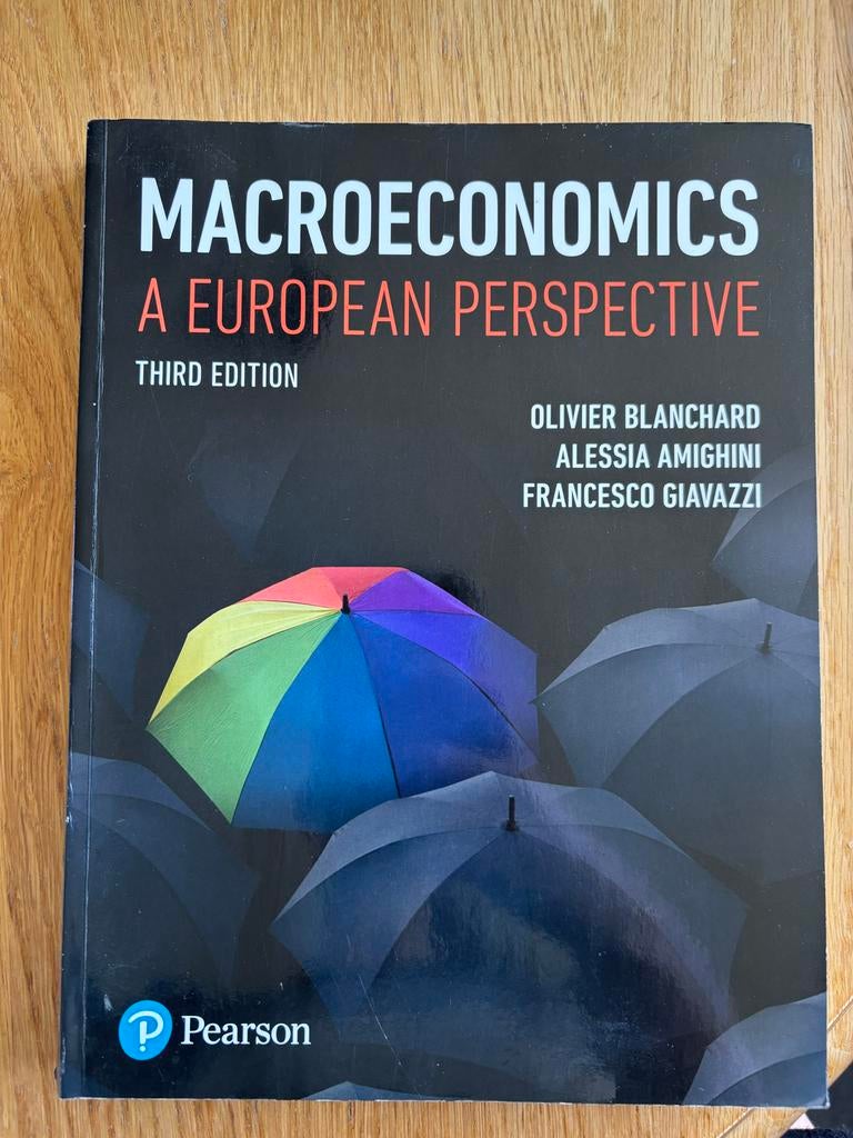 Macroeconomics: A European Perspective - 3e editie, Ophalen of Verzenden, Gamma, Gelezen, Niet van toepassing