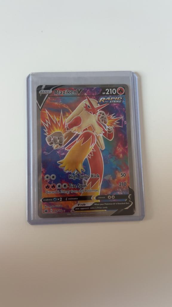 Pokémon Blaziken V Rapid Strike Kaart (020/163), Ophalen of Verzenden, Zo goed als nieuw, Losse kaart
