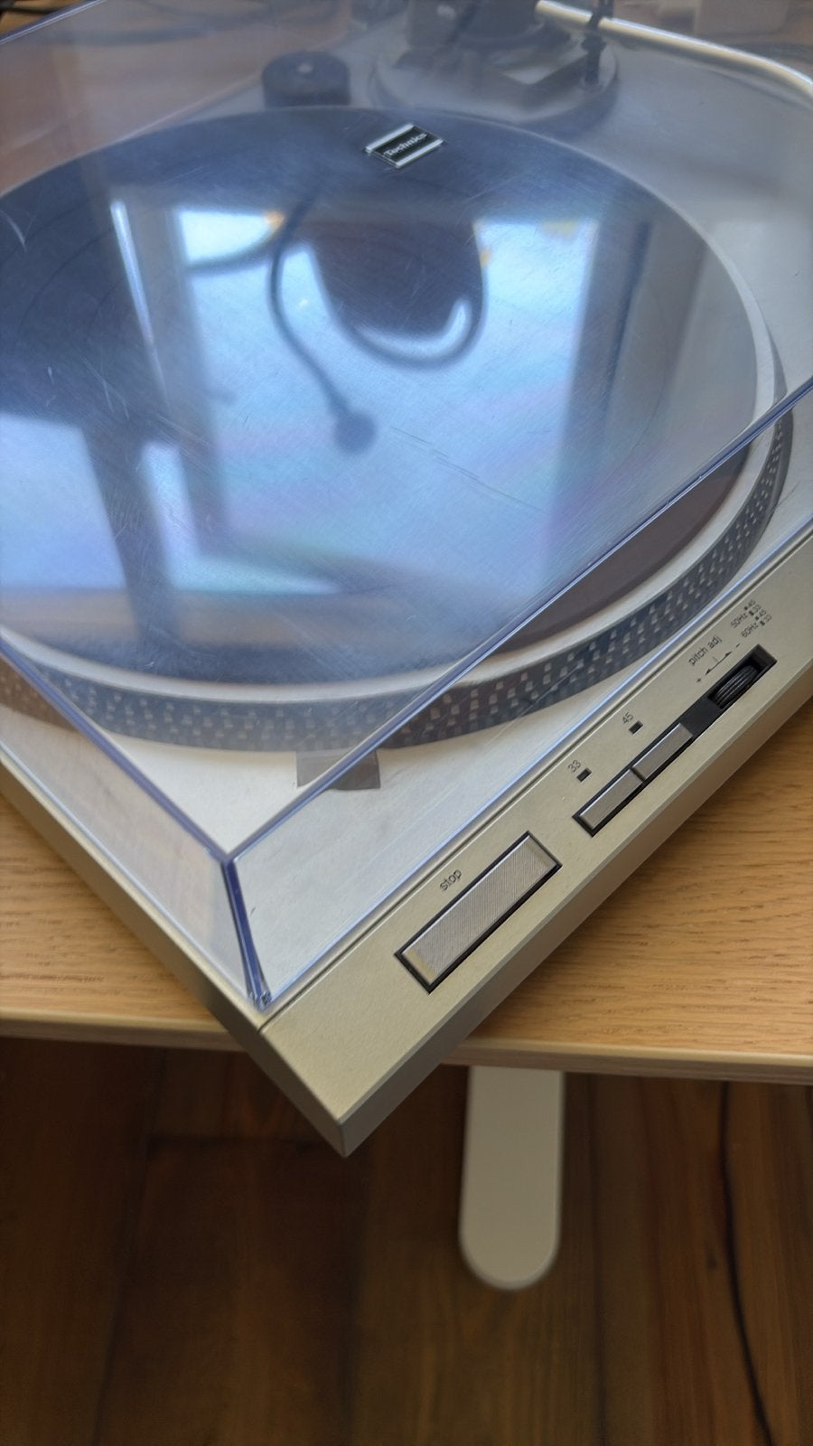 Technics SL-D202 Direct Drive Automatische Platenspeler, Ophalen, Gebruikt, Pitch-regelaar, Platenspeler