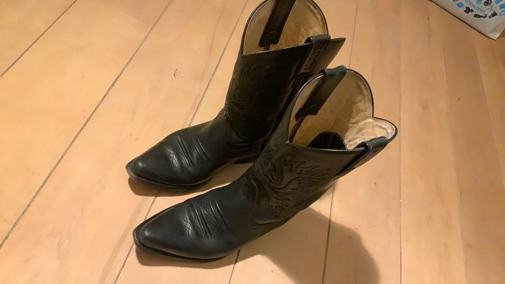 Sancho Boots - Zwarte Leren Cowboylaarzen Maat 42, Verzenden, Zwart, Boots, Zo goed als nieuw