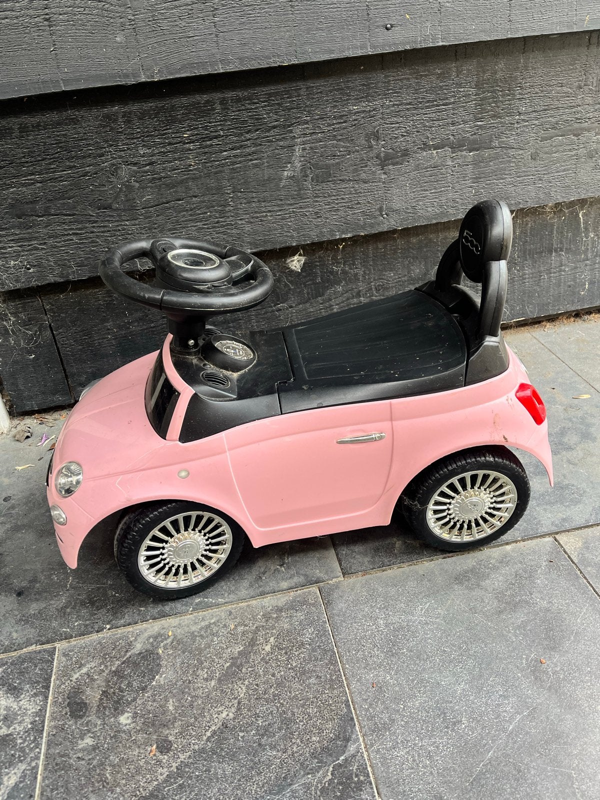 Roze Fiat 500 loopauto voor kinderen, Ophalen, Gebruikt, Loopvoertuig