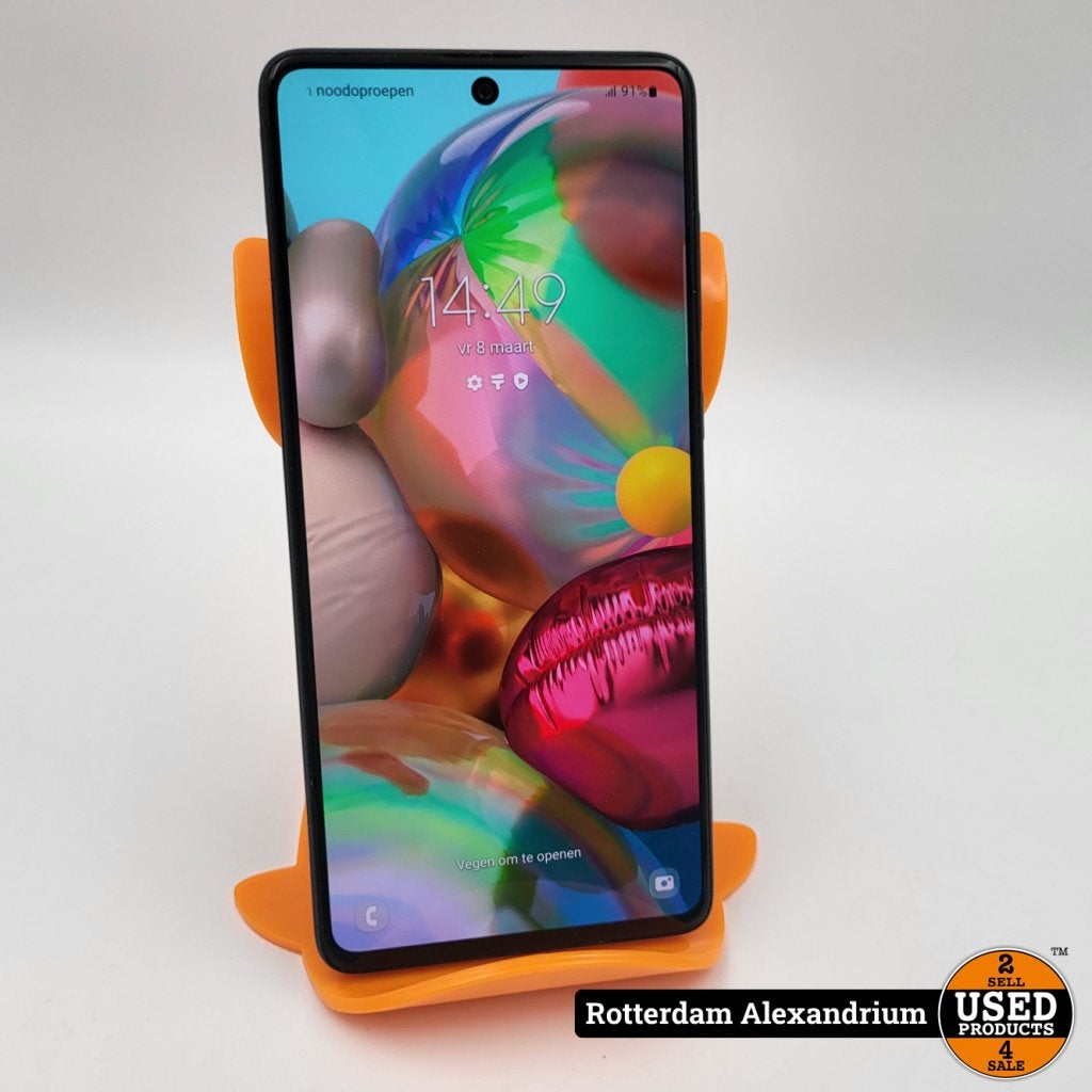 Samsung Galaxy A71 128GB Blauw | Nette Staat, Telecommunicatie, Mobiele telefoons | Samsung, Samsung, Gebruikt, Support@Samsung.com