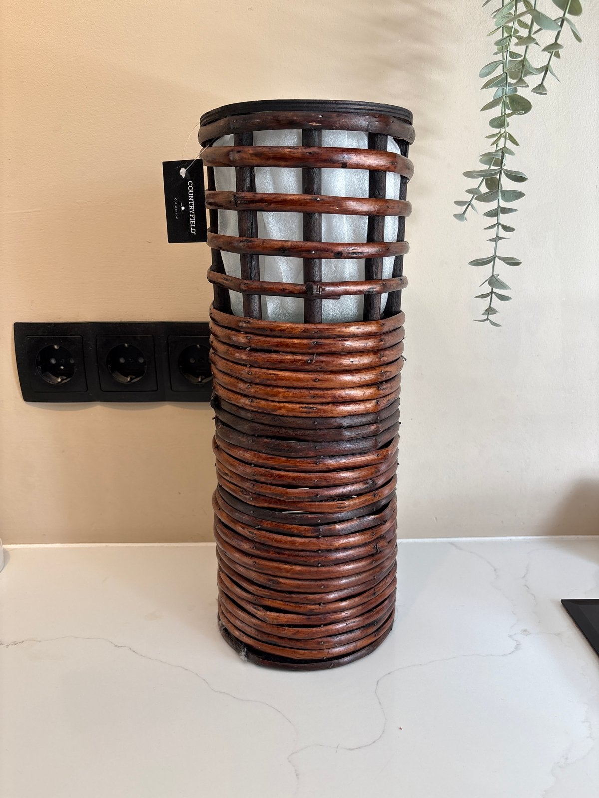 Nieuwe rotan windlicht - Countryfield, Ophalen of Verzenden, Nieuw, Overige materialen