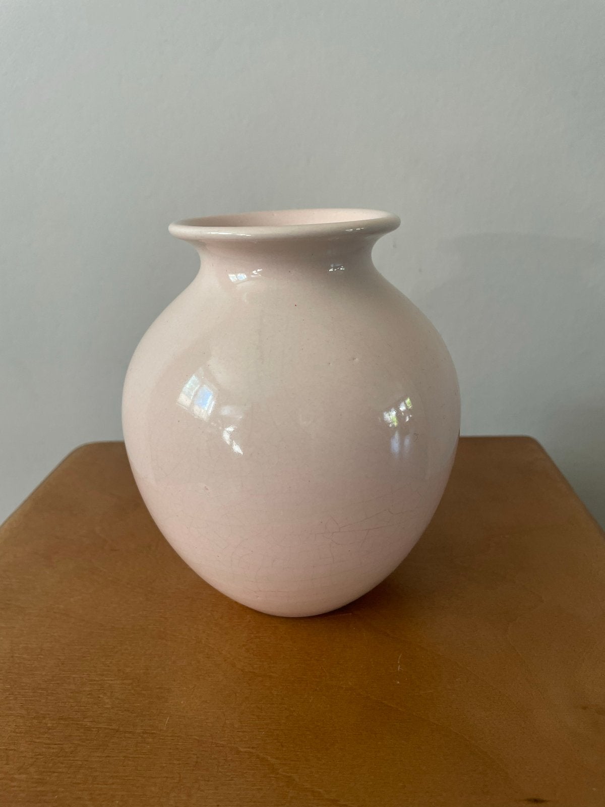 Vintage roze vaasje van Scheurich, model 261/15, Antiek en Kunst, Ophalen