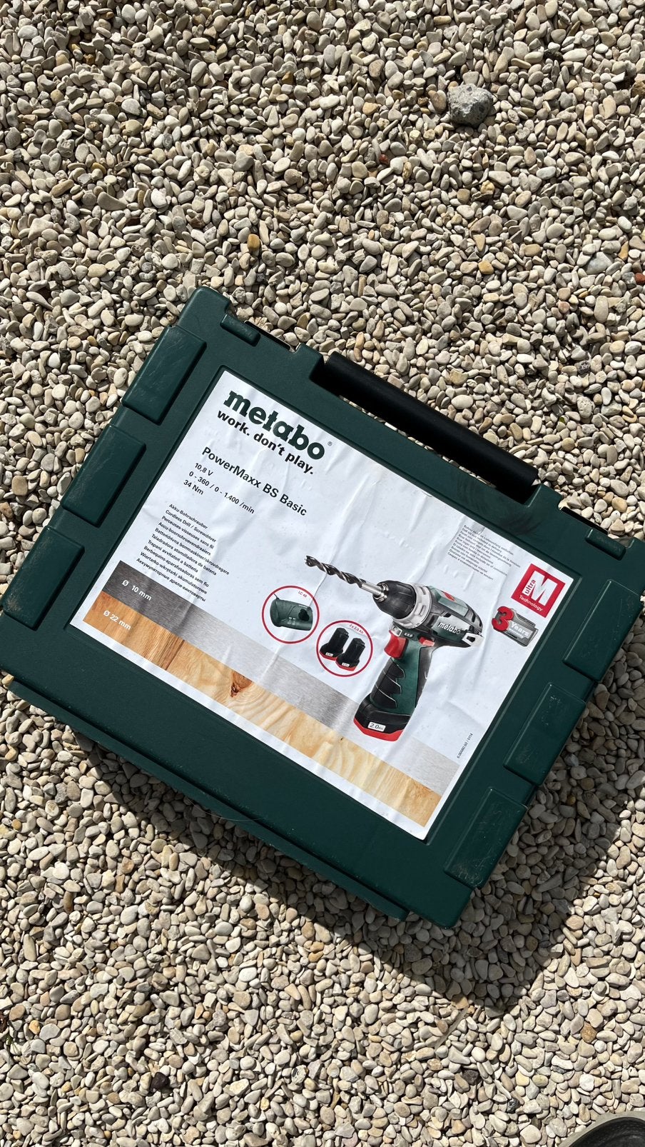 Metabo PowerMaxx BS Basic Accu-schroefboormachine 12V 2 Ah., Ophalen of Verzenden, Zo goed als nieuw, Boor- en Schroefmachine