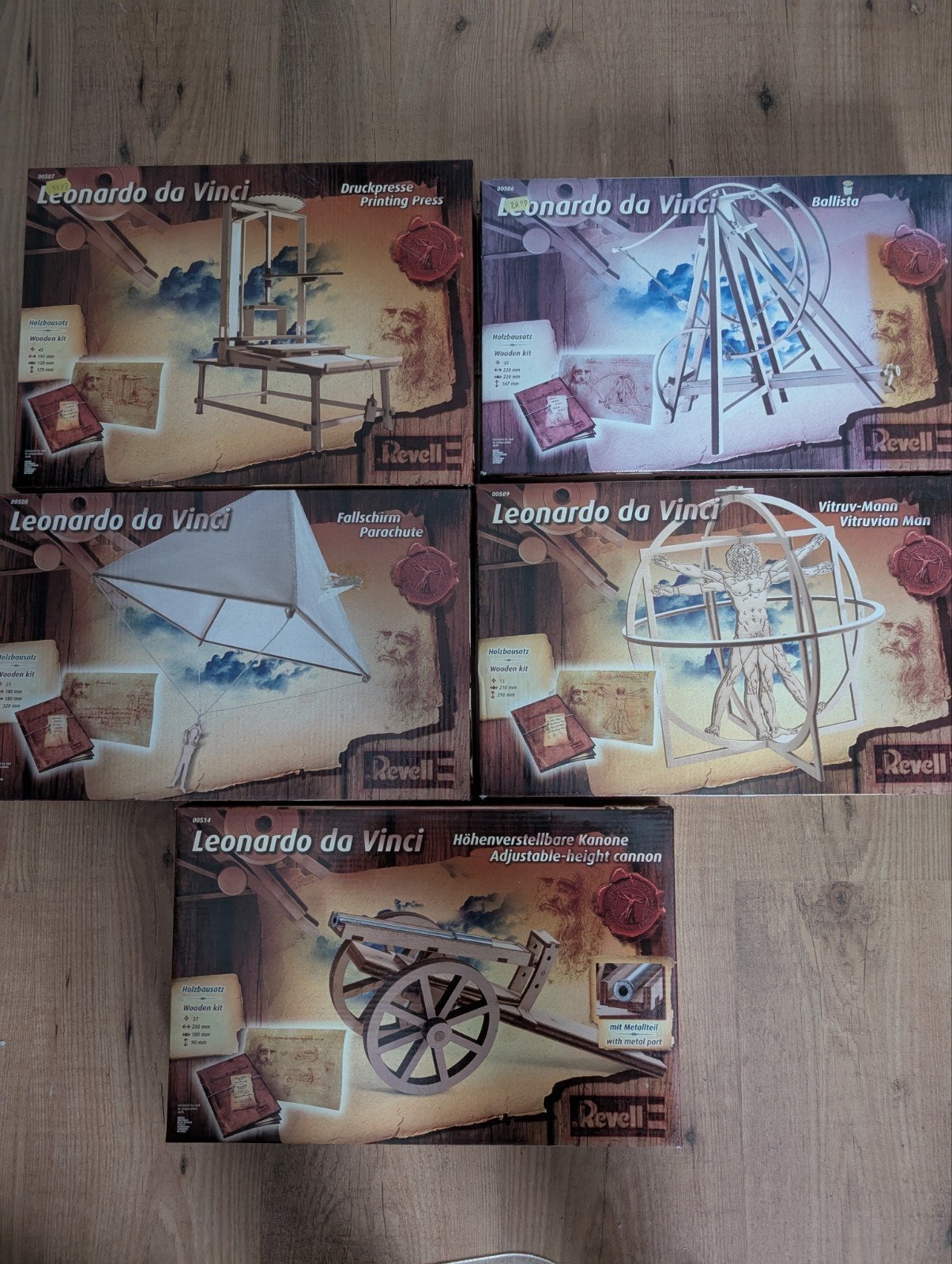 Revell Leonardo da Vinci Houten Modelbouw Kits (5 stuks), Hobby en Vrije tijd, Ophalen of Verzenden, Nieuw, Overige typen, Revell
