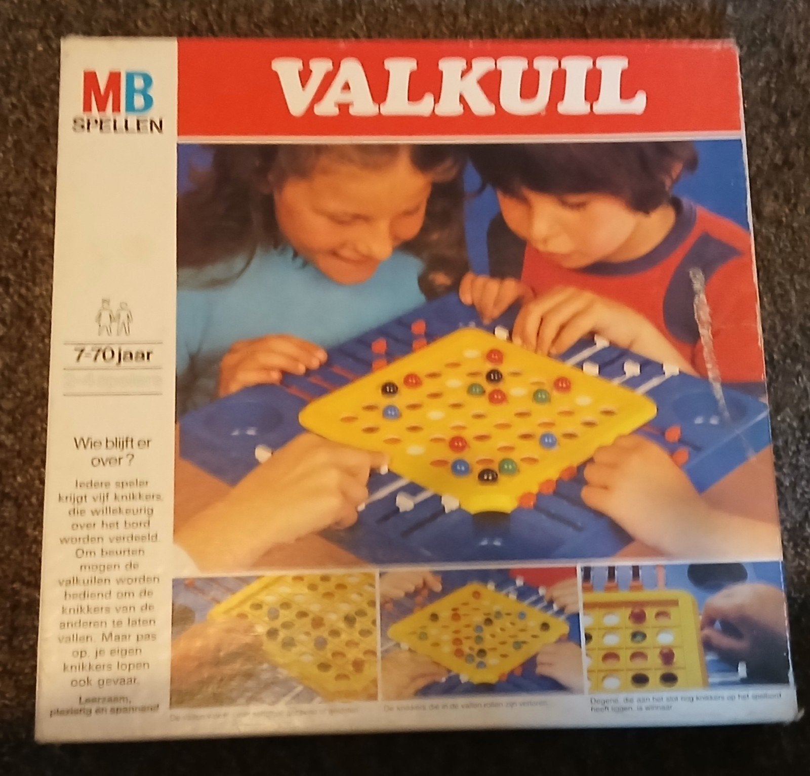 valkuil, Hobby en Vrije tijd, Gezelschapsspellen | Bordspellen, Ophalen of Verzenden, Zo goed als nieuw, MB Spellen