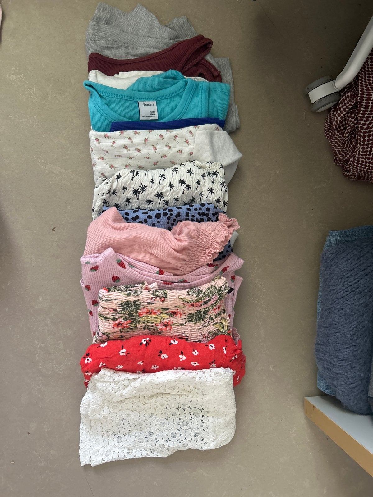 Zomer meisjes topjes XS - Bershka, H&M, Stradivarius, Brandy, Ophalen of Verzenden, Gedragen, Maat 34 (XS) of kleiner