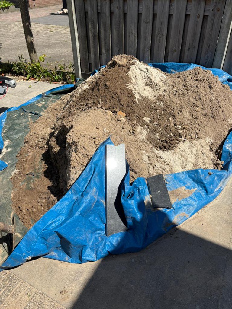 Gratis zand, Tuin en Terras, Zand, Ophalen, Gebruikt, Ophoogzand