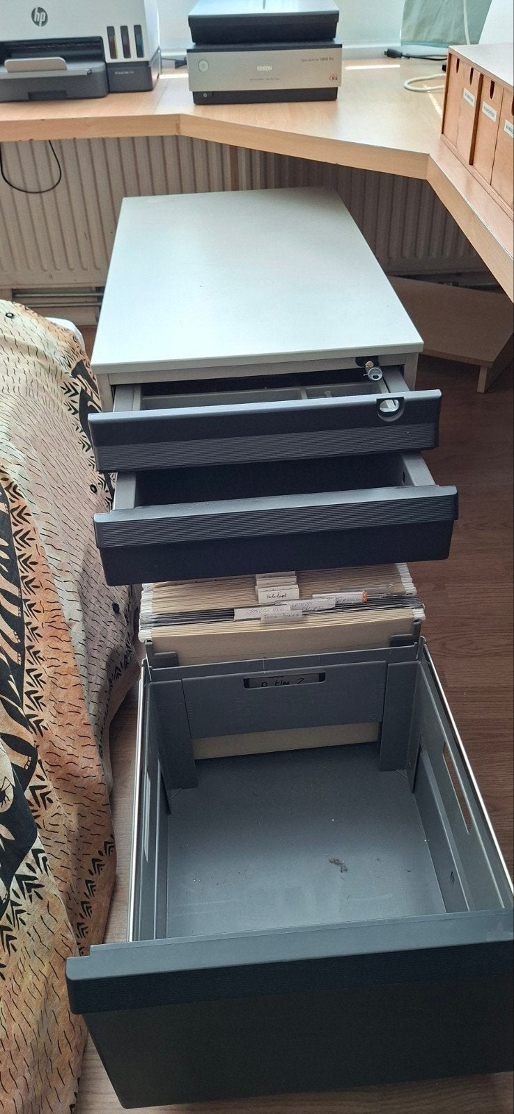 Bureau-ladekast, Ophalen, Gebruikt