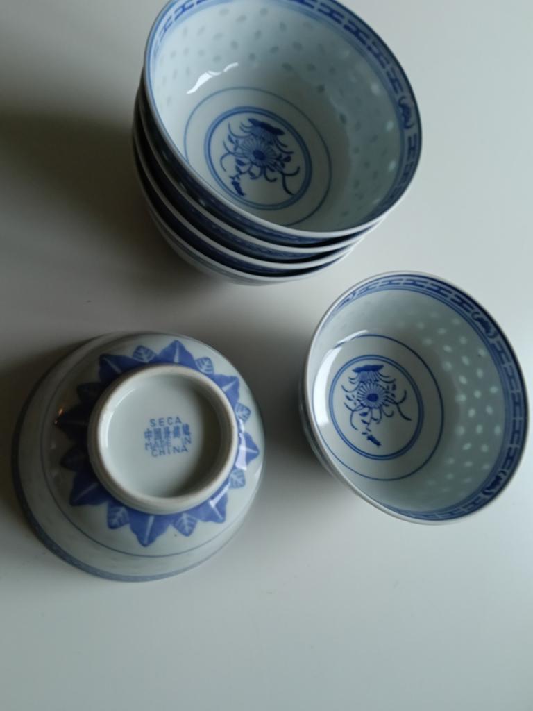 6 Rijstkommen (Seca Chinese rijkstkommen), Antiek en Kunst, Antiek | Porselein, Ophalen