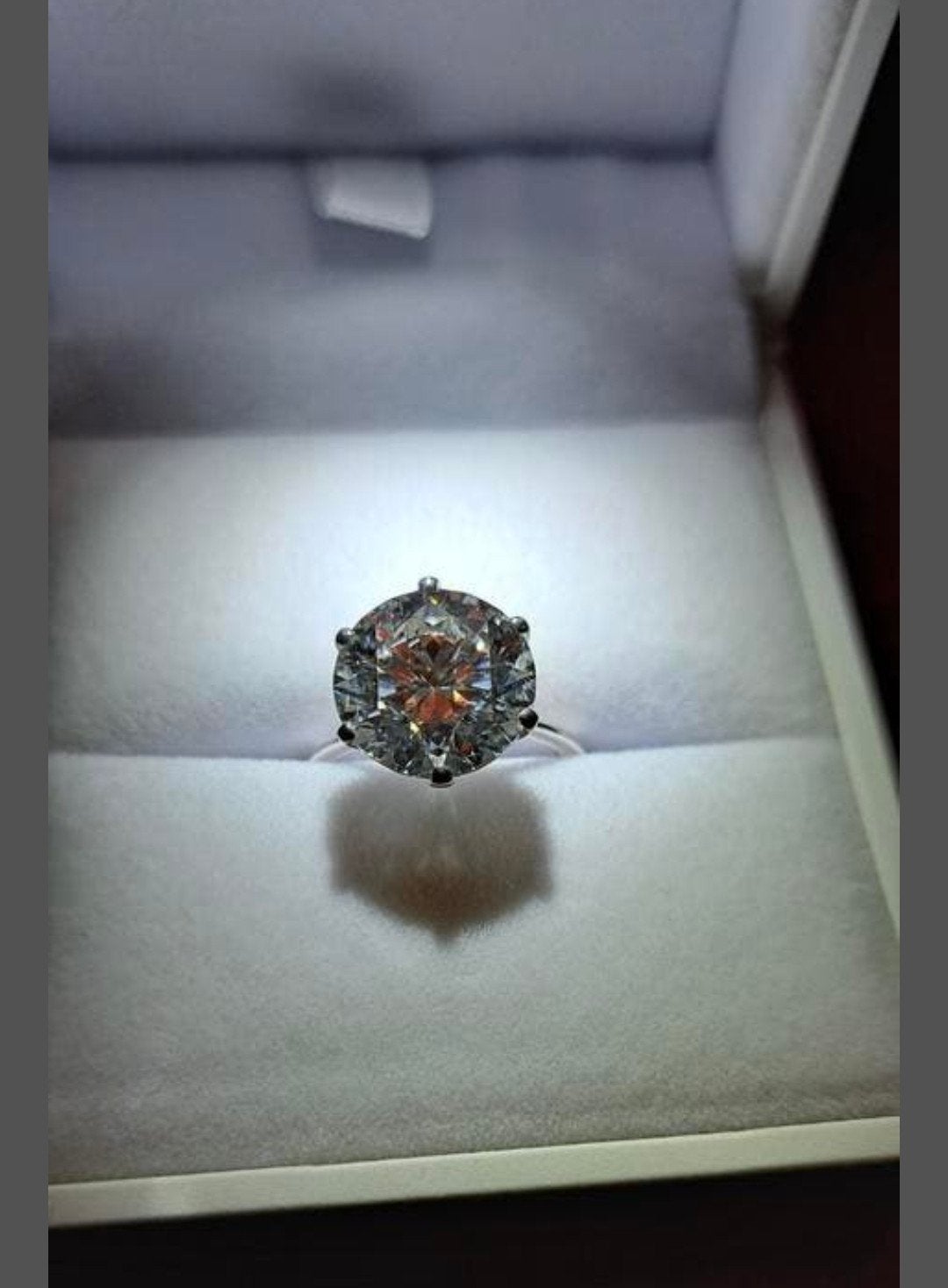 Witgouden ring met 5 crt lab diamant (IGI gecertificeerd), Ophalen of Verzenden