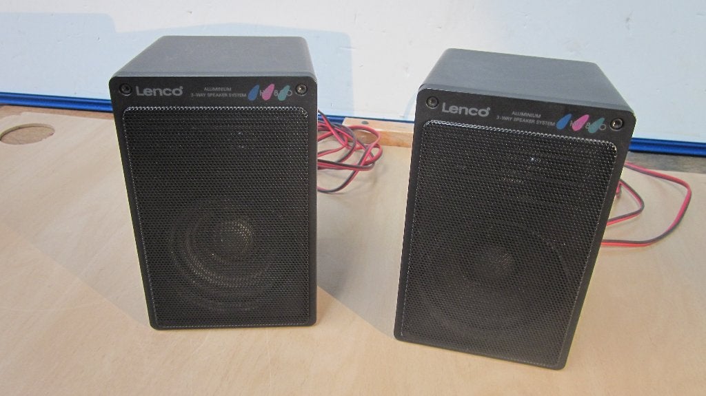 Lenco HIFI 880 200 Watt Aluminium 3-weg Speaker Set, Audio, Tv en Foto, Ophalen of Verzenden, Zo goed als nieuw, Boekenplank luidspreker