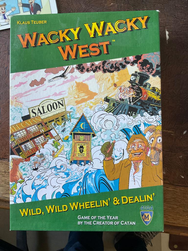 Wacky Wacky West - Bordspel van Klaus Teuber (Catan), Drie of vier spelers, Ophalen of Verzenden, Gebruikt
