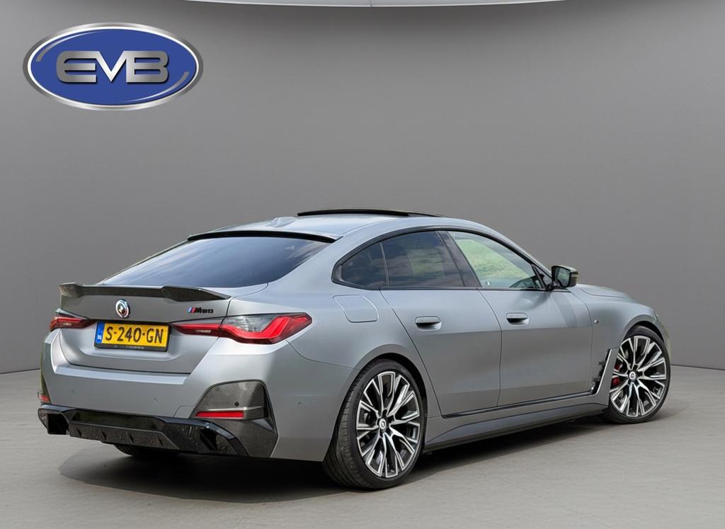 BMW I4 M50 M- Sport ac schnitzel, 20" performance, VOL OPTIE, Auto's, Gebruikt, 520 km, 110 €/maand, 1398 min