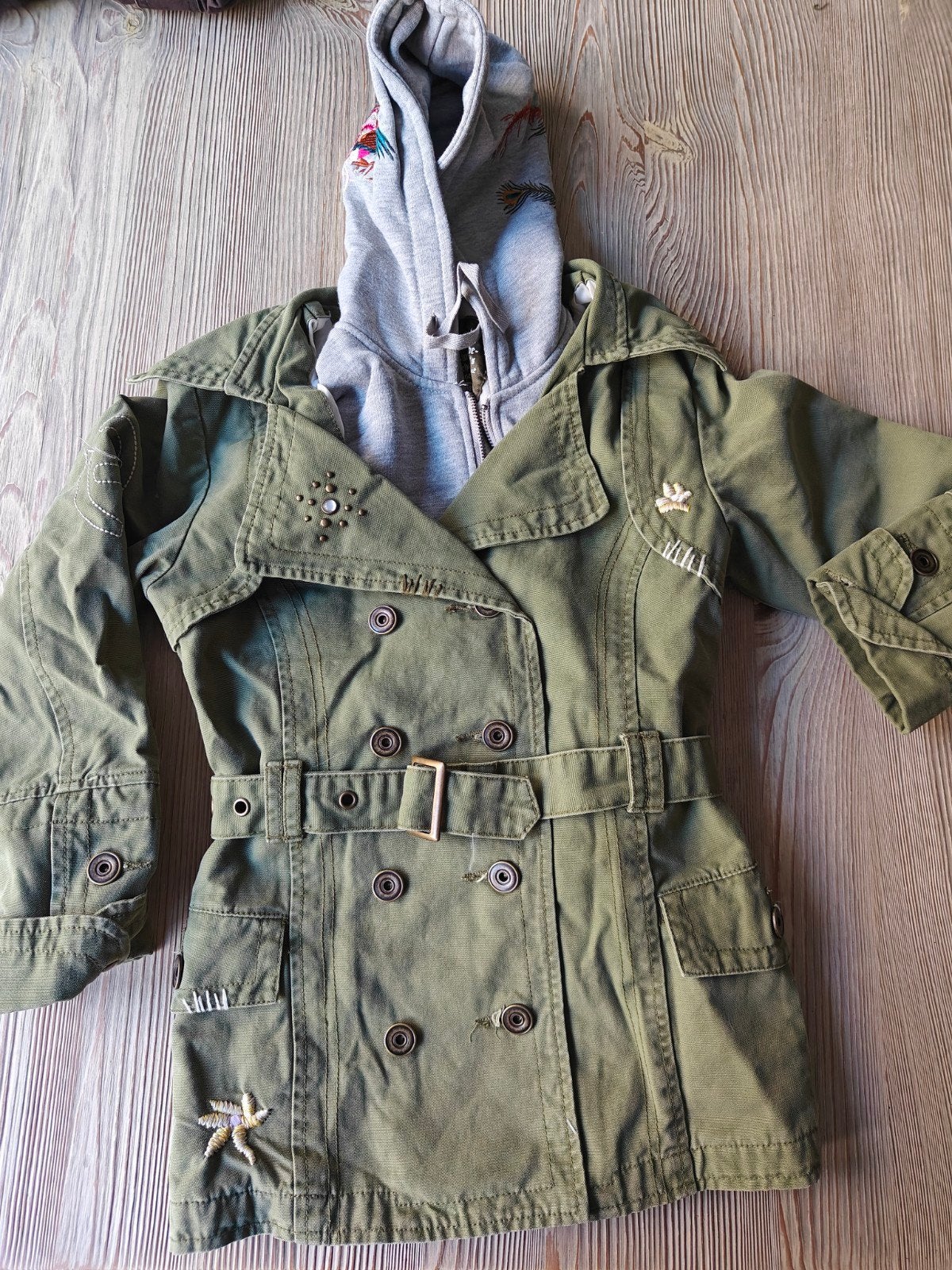 Stoere Airforce jas Nieuw (maat 140) groen, Ophalen of Verzenden, Nieuw, Meisje, Jas