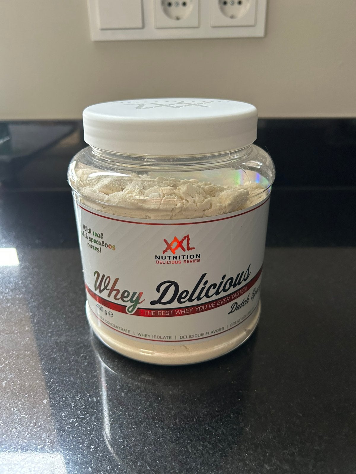 XXL Nutrition whey - smaak speculoos ongeopend, Sport en Fitness, Ophalen of Verzenden, Nieuw, Poeder of Drank