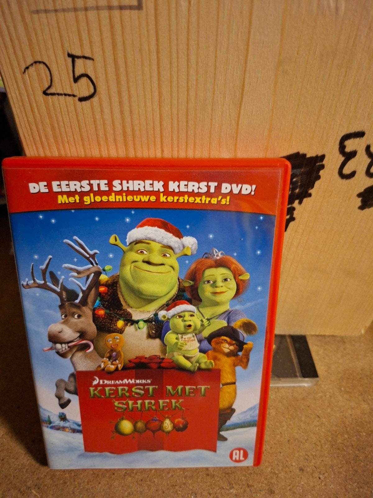 Kerst met Shrek DVD - De Eerste Shrek Kerst DVD!, Gebruikt, Alle leeftijden, Kerst, Film