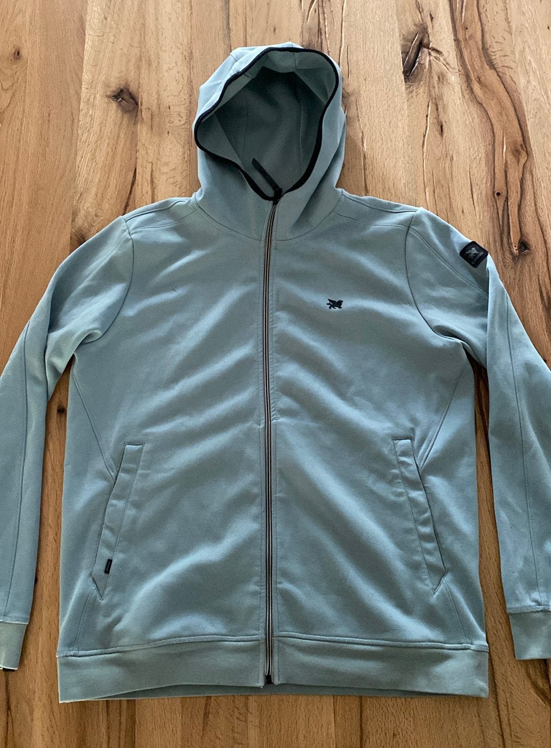 Vanguard vest softshell hoodie lichtblauw maat L, Verzenden, Gedragen, Maat 52/54 (L), Overige kleuren