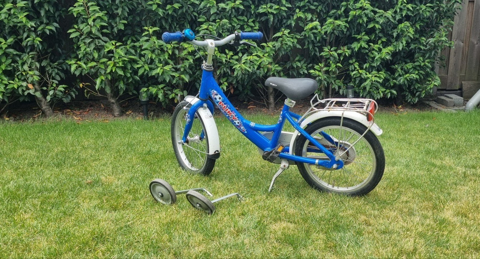 Puky fiets 16 inch met zijwielen erbij, Ophalen, Gebruikt, Overige modellen