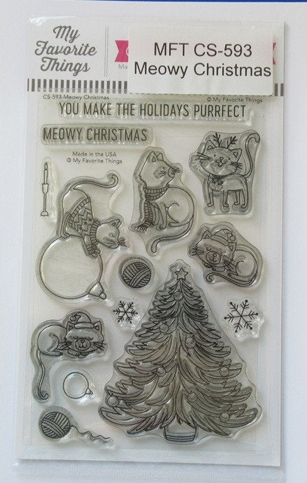 MFT - Meowy Christmas, Ophalen of Verzenden, Zo goed als nieuw, Clearstamp