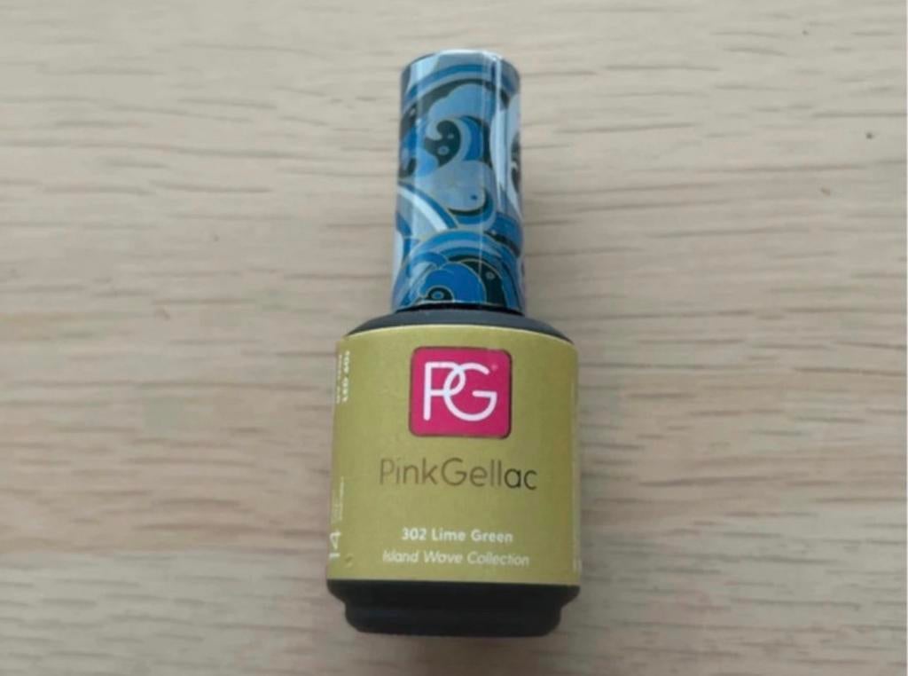 Pinkgellac 302, Sieraden, Tassen en Uiterlijk, Uiterlijk | Cosmetica en Make-up, Ophalen, Zo goed als nieuw, Groen, Handen en Nagels