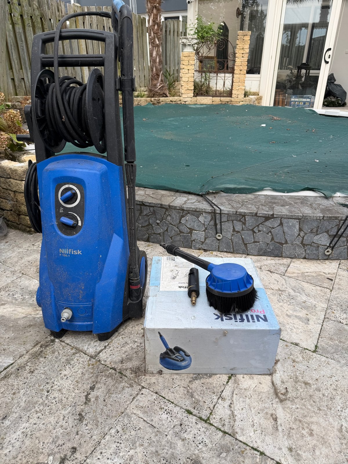 Nilfisk P 150.1 B Hogedrukreiniger met accessoires, Ophalen, Gebruikt, Elektrisch