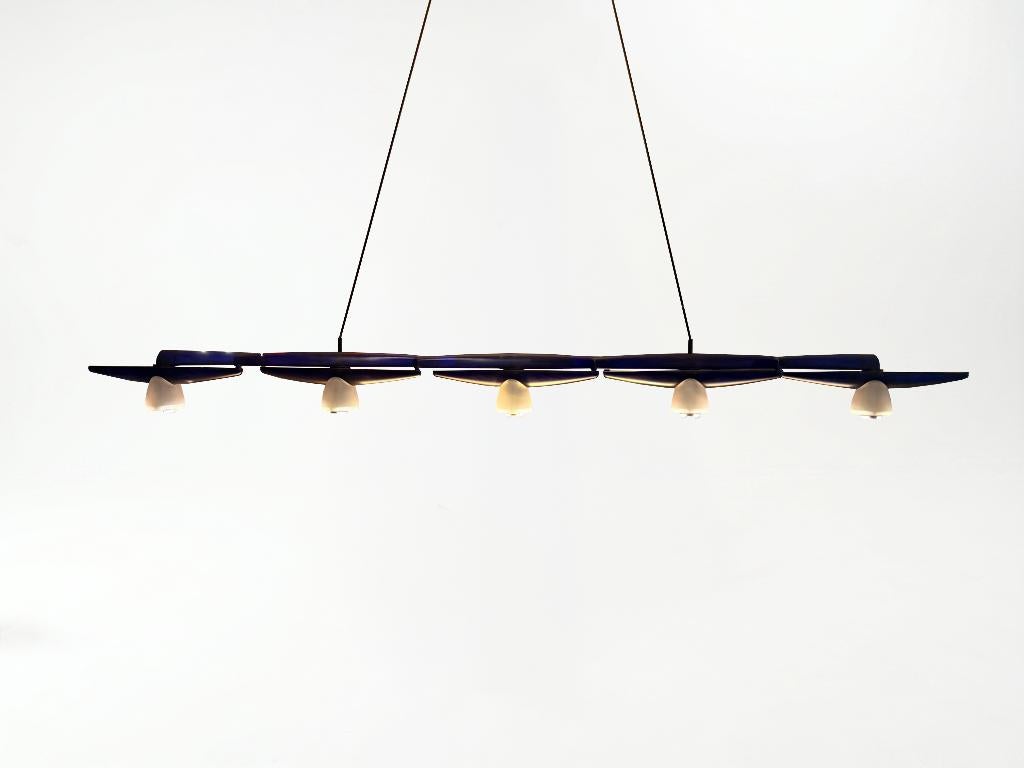 Ginbande Design Take Five bij TheReSales, Huis en Inrichting, Lampen | Hanglampen, Zo goed als nieuw, Minder dan 50 cm, Overige materialen