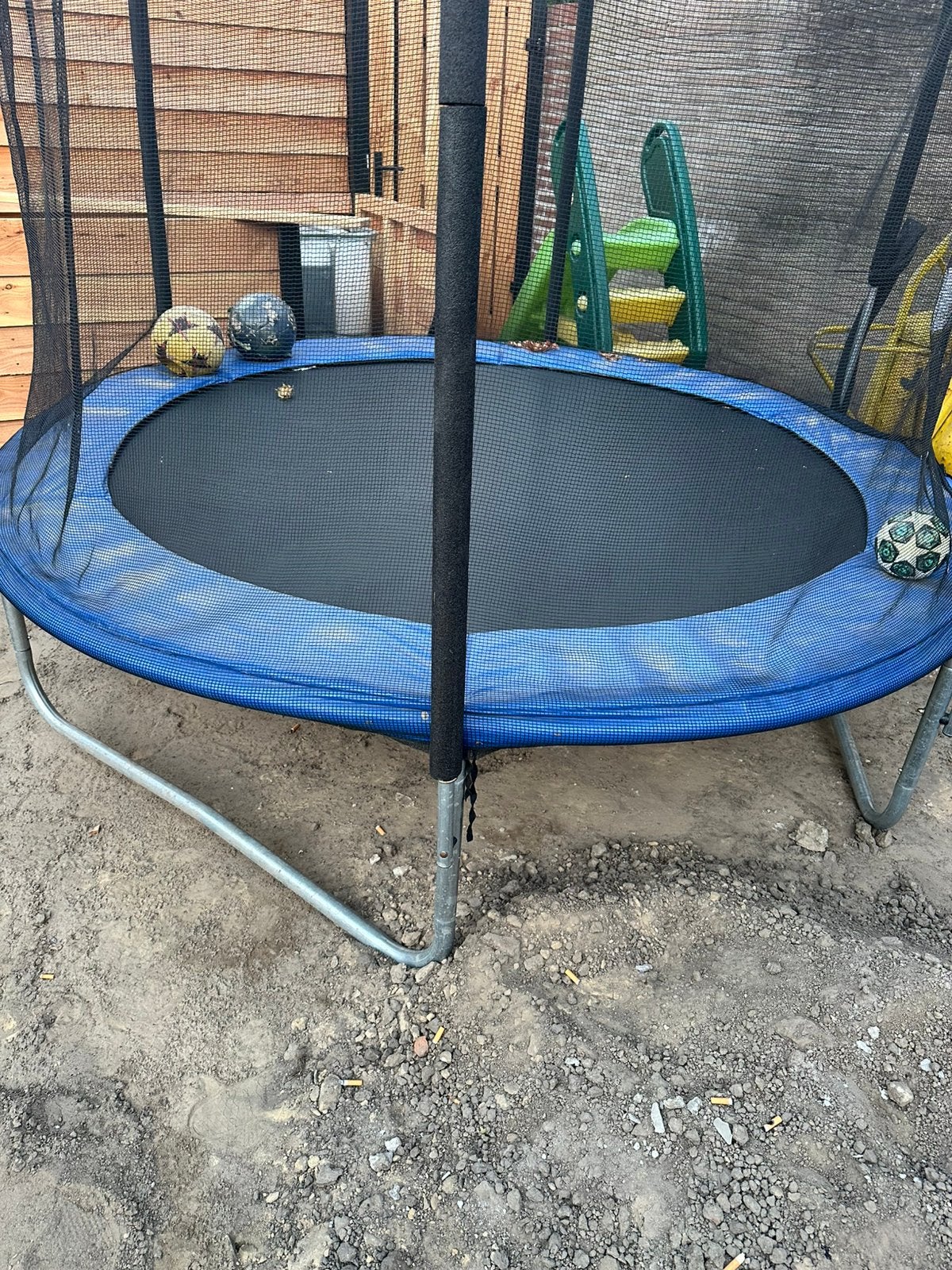 Trampoline met veiligheidsnet Ø 240cm, Kinderen en Baby's, Ophalen, Gebruikt