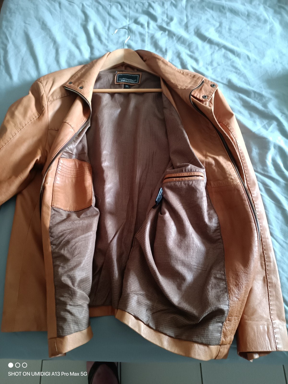 Lams lederen heren jas, Kleding | Heren, Ophalen of Verzenden, Zo goed als nieuw, Maat 56/58 (XL), Bruin