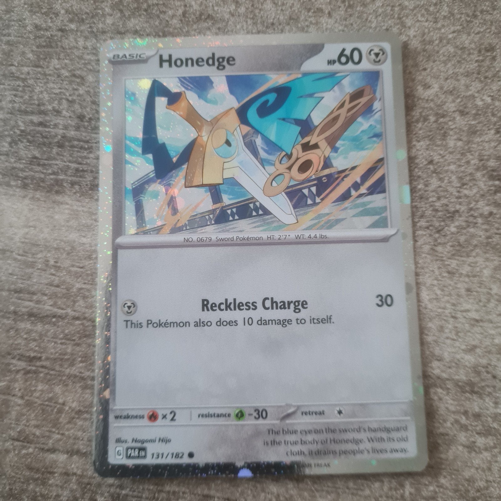 Honedge par 131 cosmo holo, Ophalen of Verzenden, Nieuw, Losse kaart, Foil