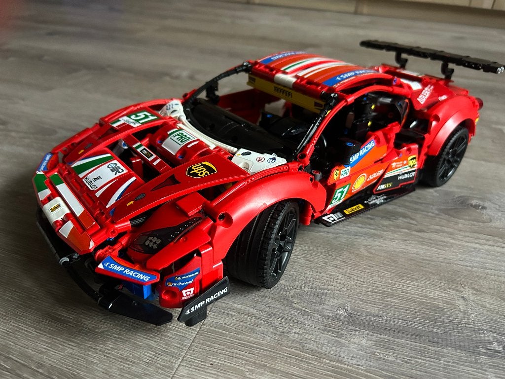 Lego Technic 42125 - Ferrari 488 GTE ‘AF Corse’, Kinderen en Baby's, Inclusief instructies, Lego, Ophalen of Verzenden, Zo goed als nieuw