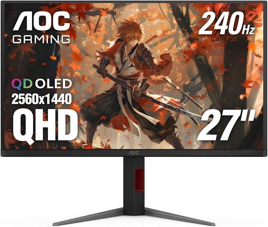 AOC GAMING Q27G4ZD – 27 QD-OLED Monitor 280Hz, 1440p, 0.03m, K&N Elektronica, AOC Gaming, Refurbished, Kanaaldijk N O 104a