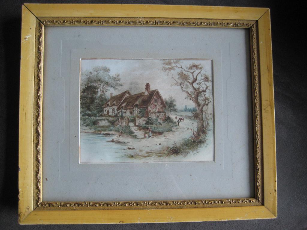 Vintage oud schilderij,, Ophalen