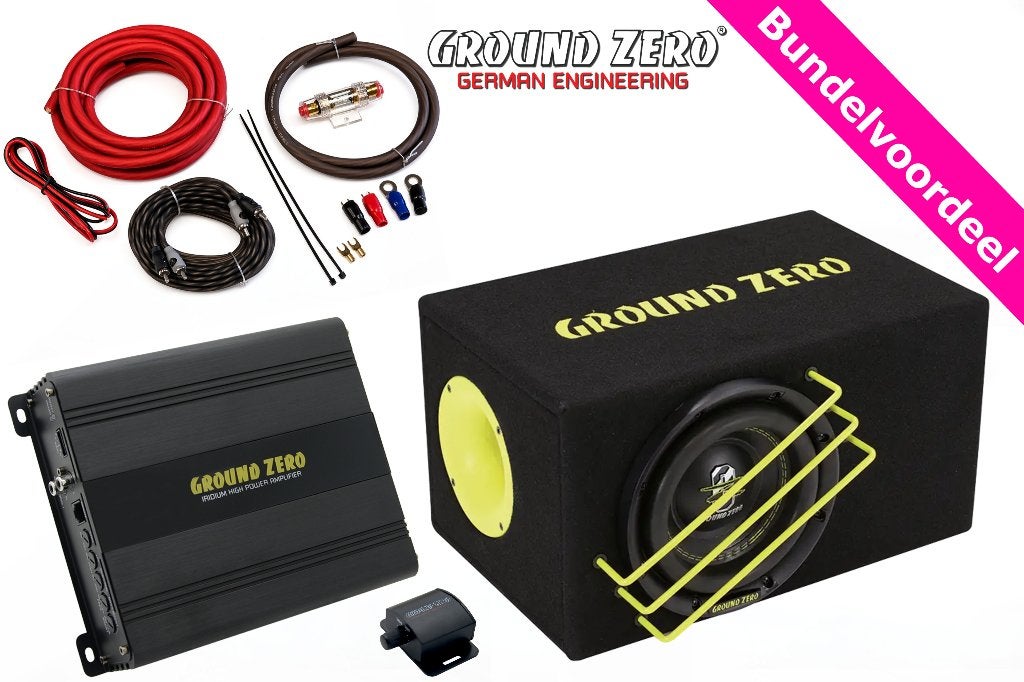Ground Zero SPL Subwoofer + Monoblock + Kabels + Controller, ., Nieuw, Ophalen of Verzenden, .