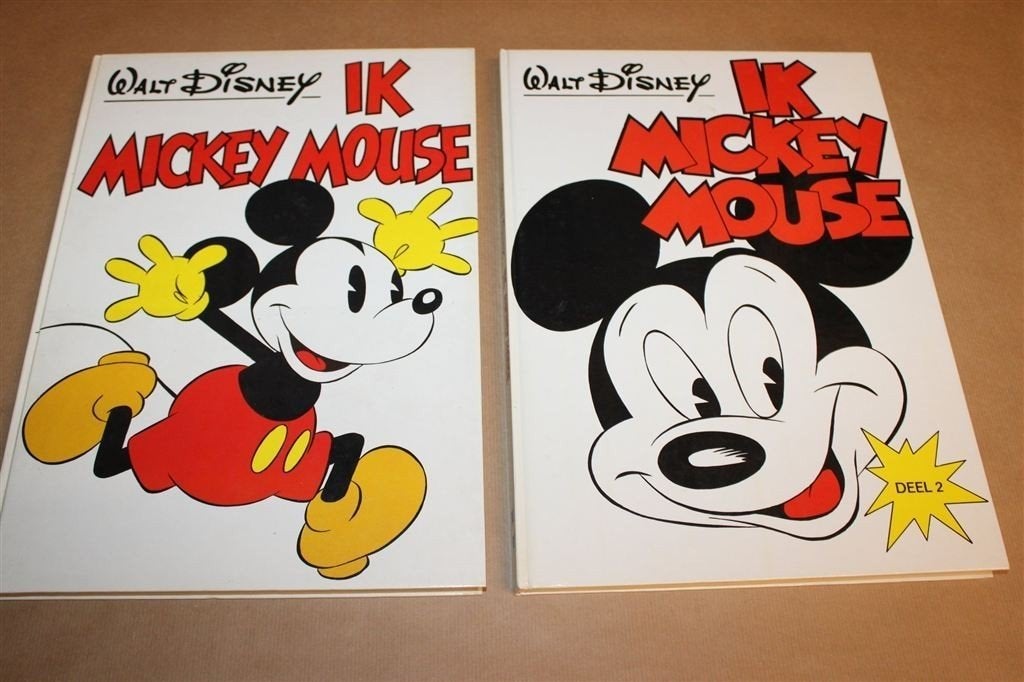 Ik Mickey Mouse Set HC Deel 1 & 2 1977, Boeken, Eén stripboek, Ophalen of Verzenden, Gelezen