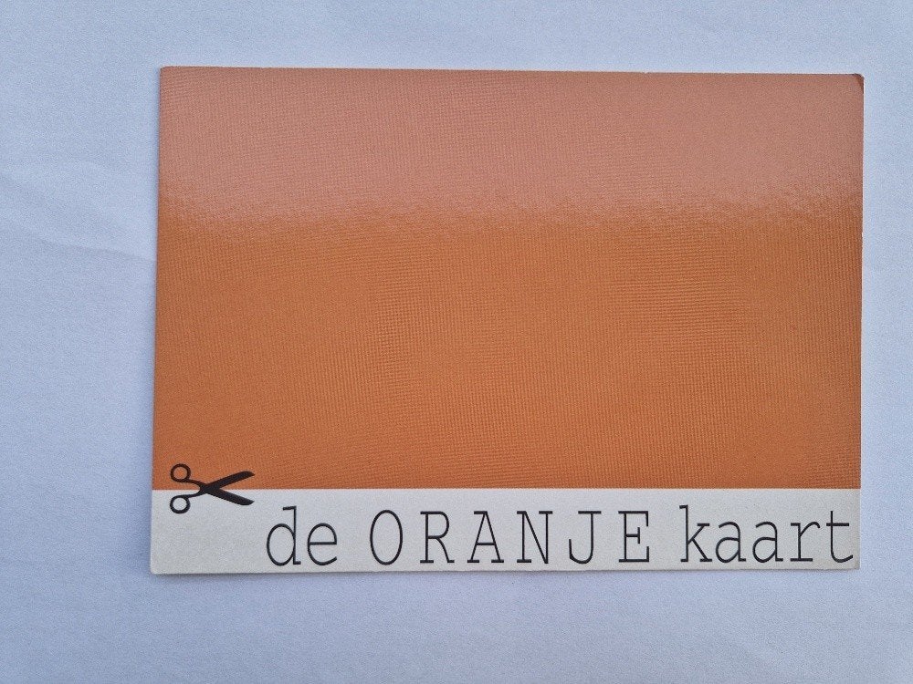 Oud jaren 90 Boomerang kaart de Oranje kaart voetbal, Verzenden, 1980 tot heden, Ongelopen, Overige thema's