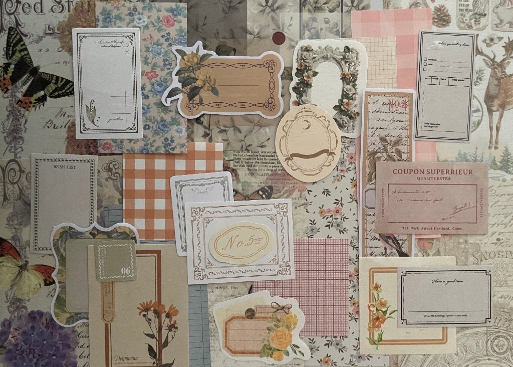 Scrapbooking papier natuurlijke kleuren, Verzenden, Nieuw, Papier of Karton