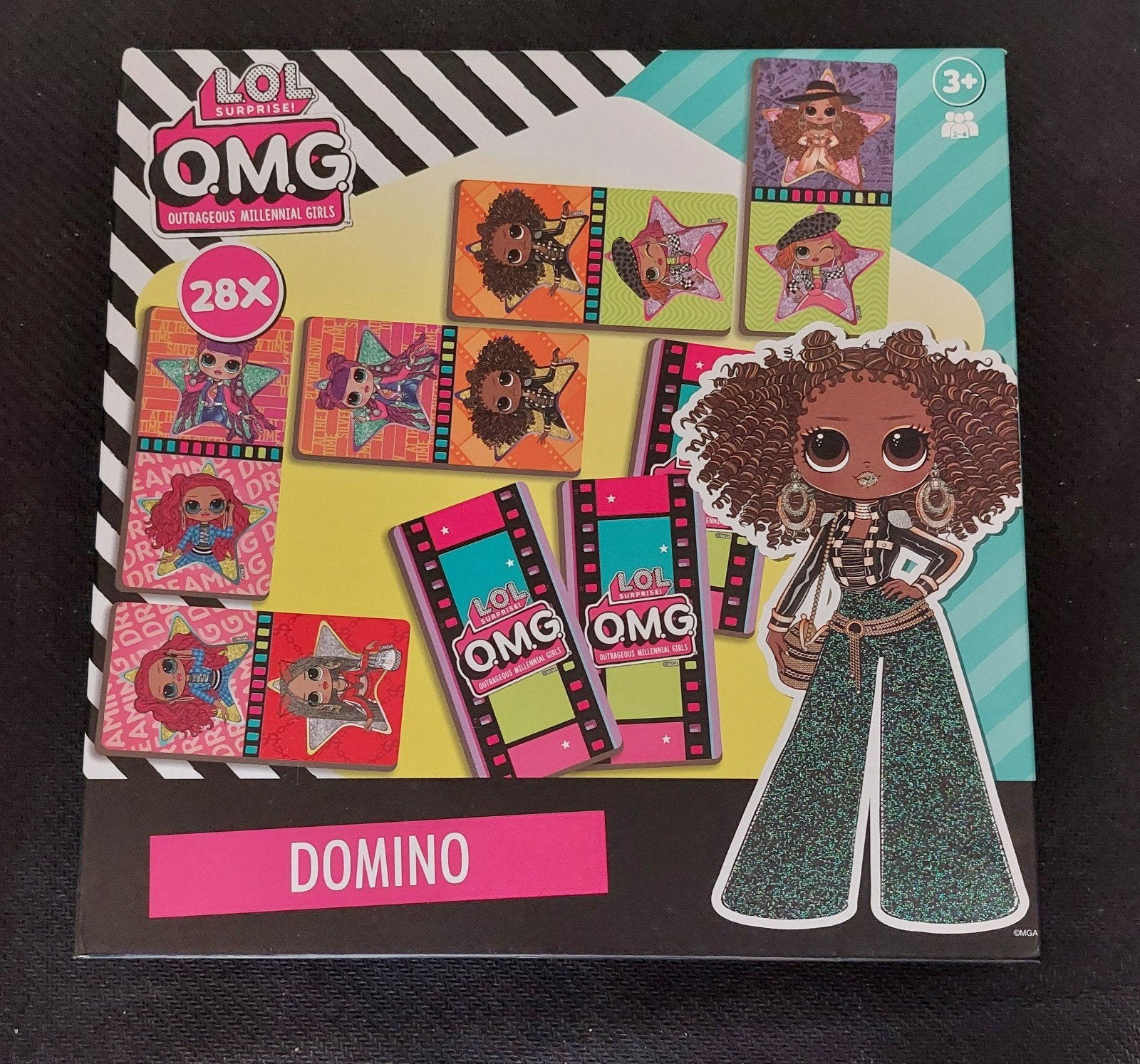 LOL Surprise OMG Domino spel (28 stuks), Ophalen of Verzenden, Zo goed als nieuw, Jongen of Meisje