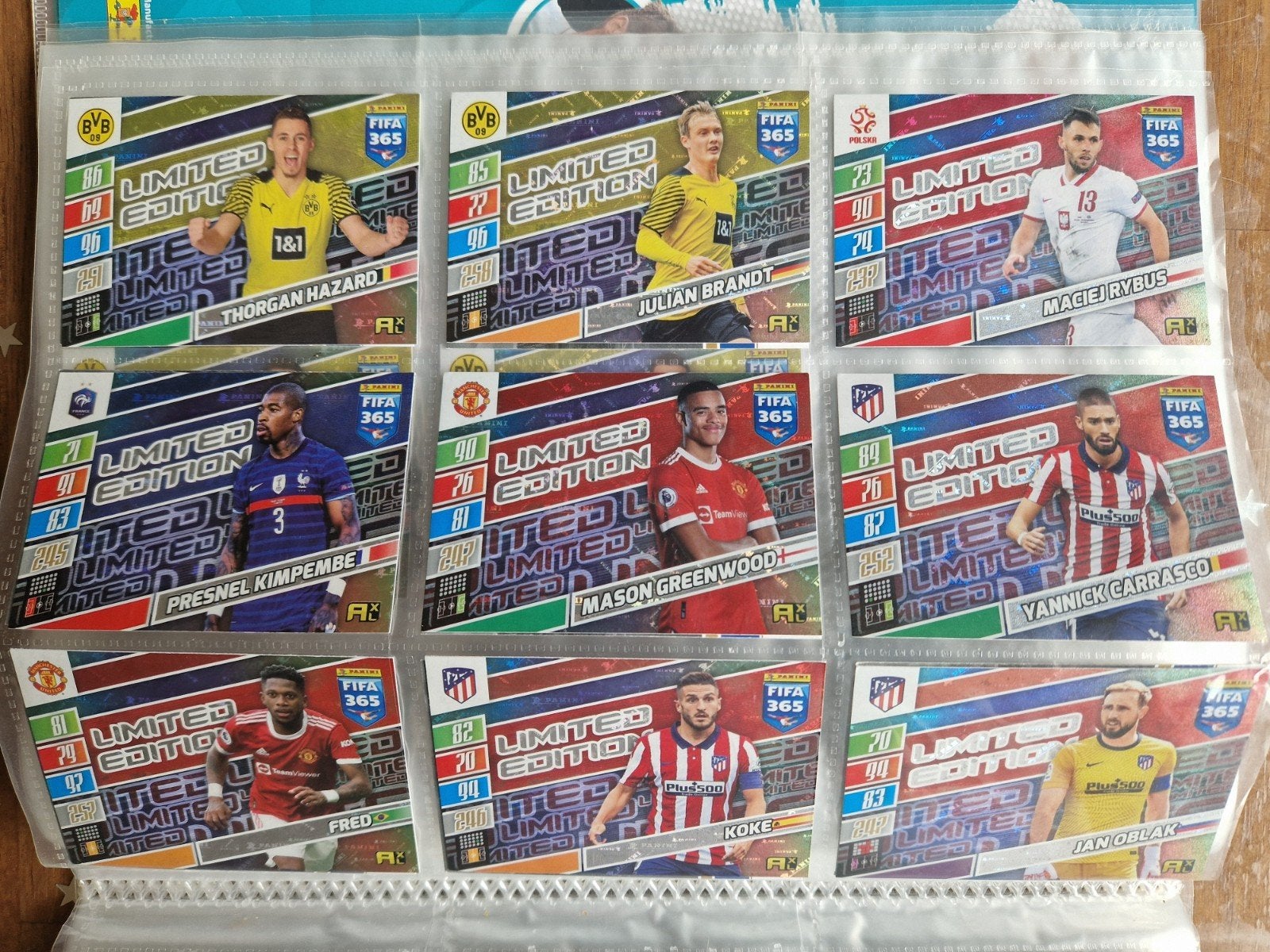 panini fifa 365 2022 rare limited edition cards, Ophalen of Verzenden, Zo goed als nieuw, Meerdere plaatjes