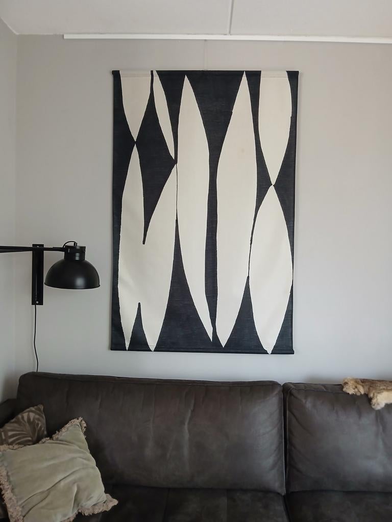 Wandkleed HK living zwart wit, Ophalen