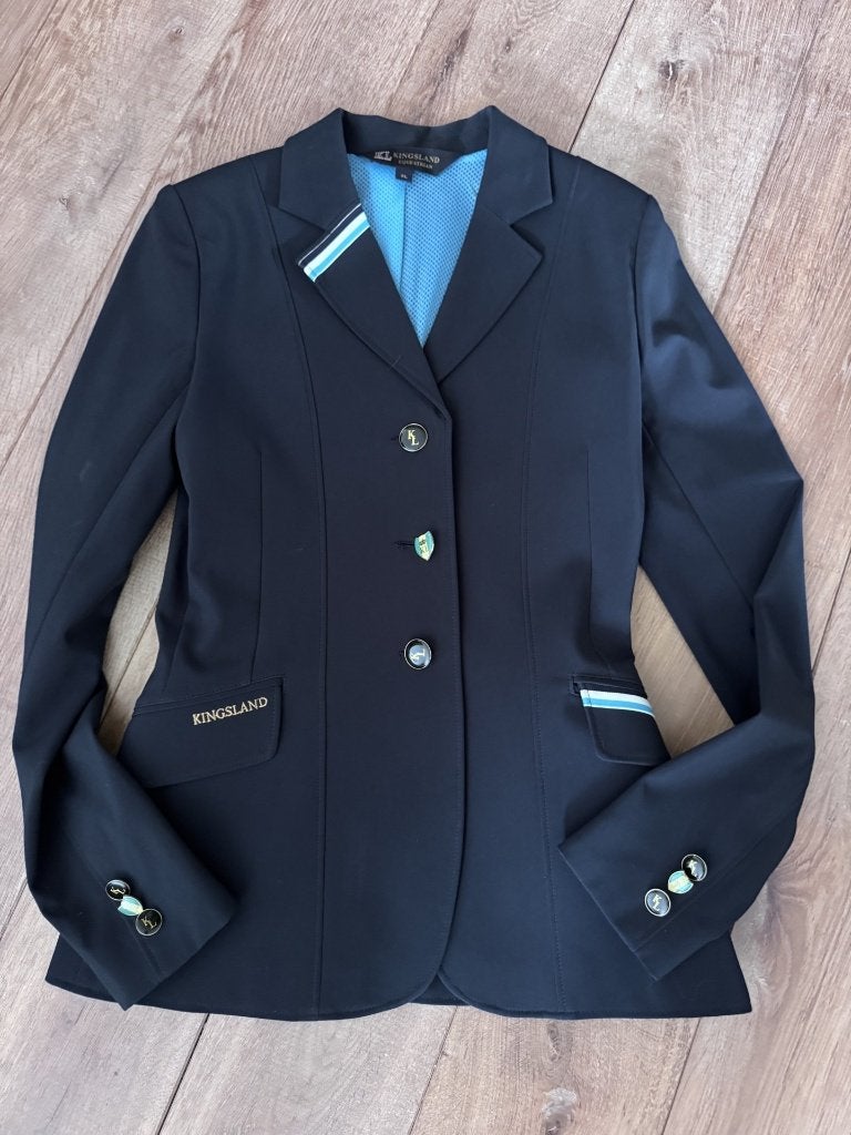 Kingsland Wedstrijdjasje Softshell maat 158/164, Dieren en Toebehoren, Paardrijkleding, Blauw, Kingsland, Kinderen, Dressuur