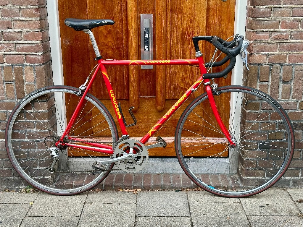 Vintage Concorde racefiets 1990, Fietsen en Brommers, 28 inch, Gebruikt, Staal, Velgrem