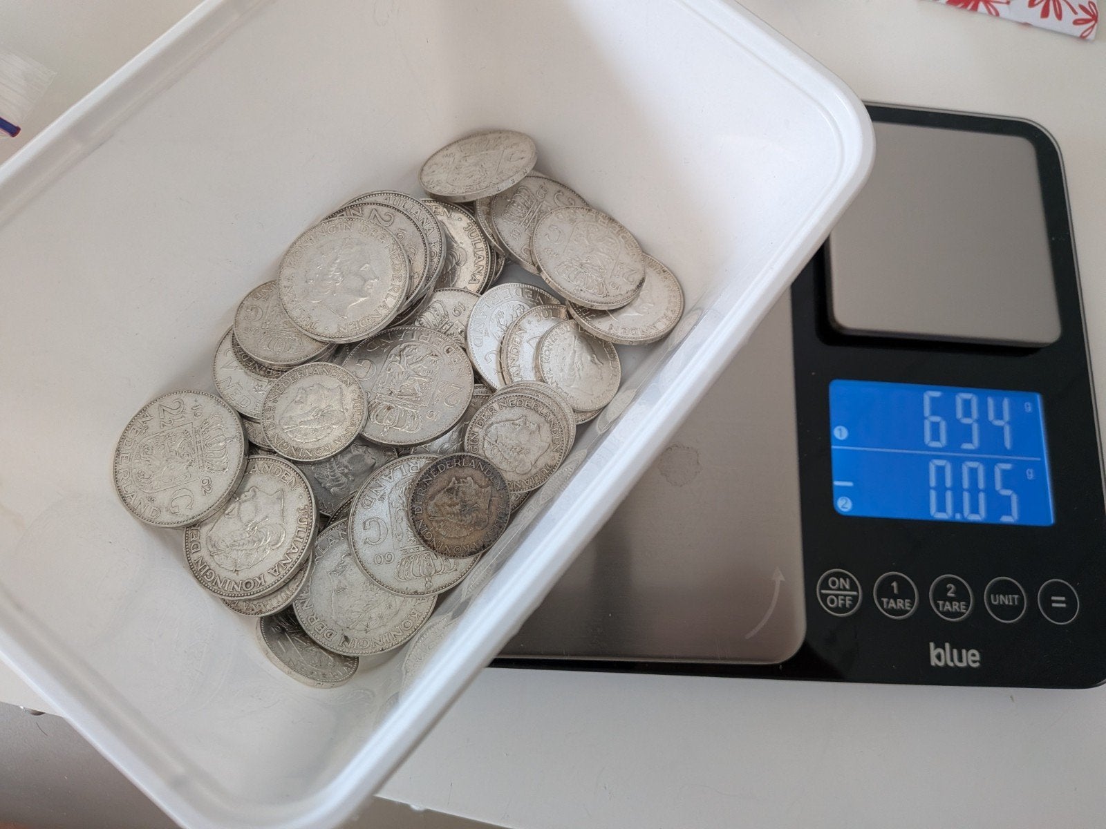 Zilver halve kilo netto Nederlands Juliana geld 500gr zilver, Ophalen of Verzenden, Zilver