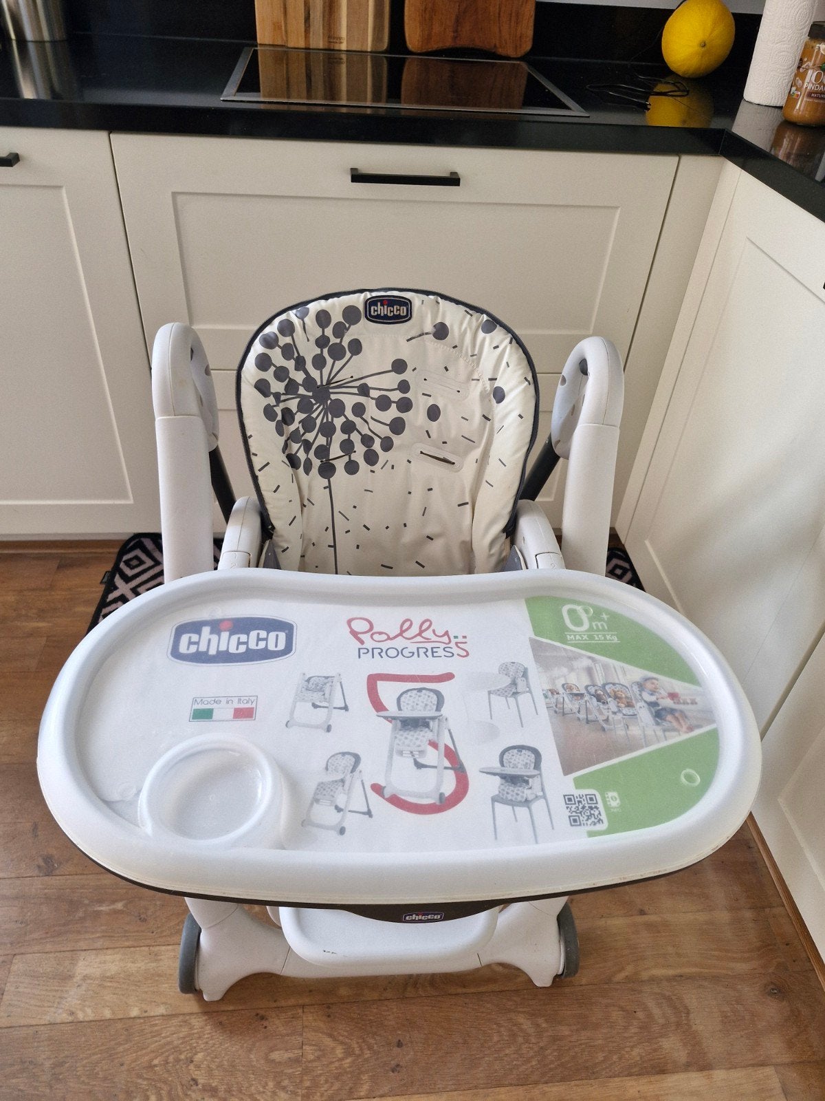 Chicco Polly Progress 5-in-1 Kinderstoel - Zeer Goede Staat, Ophalen, Zo goed als nieuw, Meegroeistoel, Gordel(s)