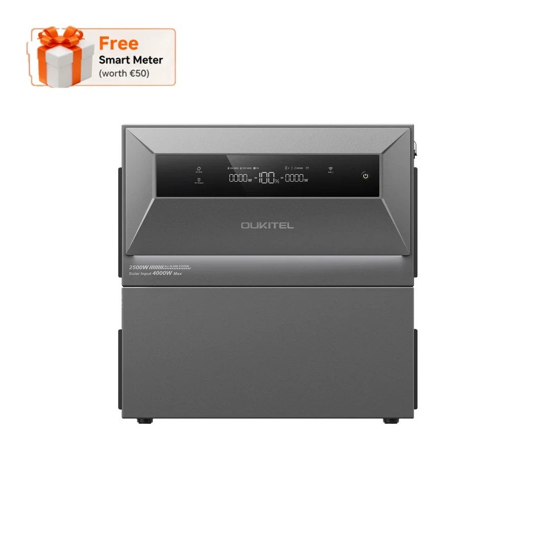 Oukitel EP2500 + EP2000 Thuisbatterij – 4096Wh – 2500W