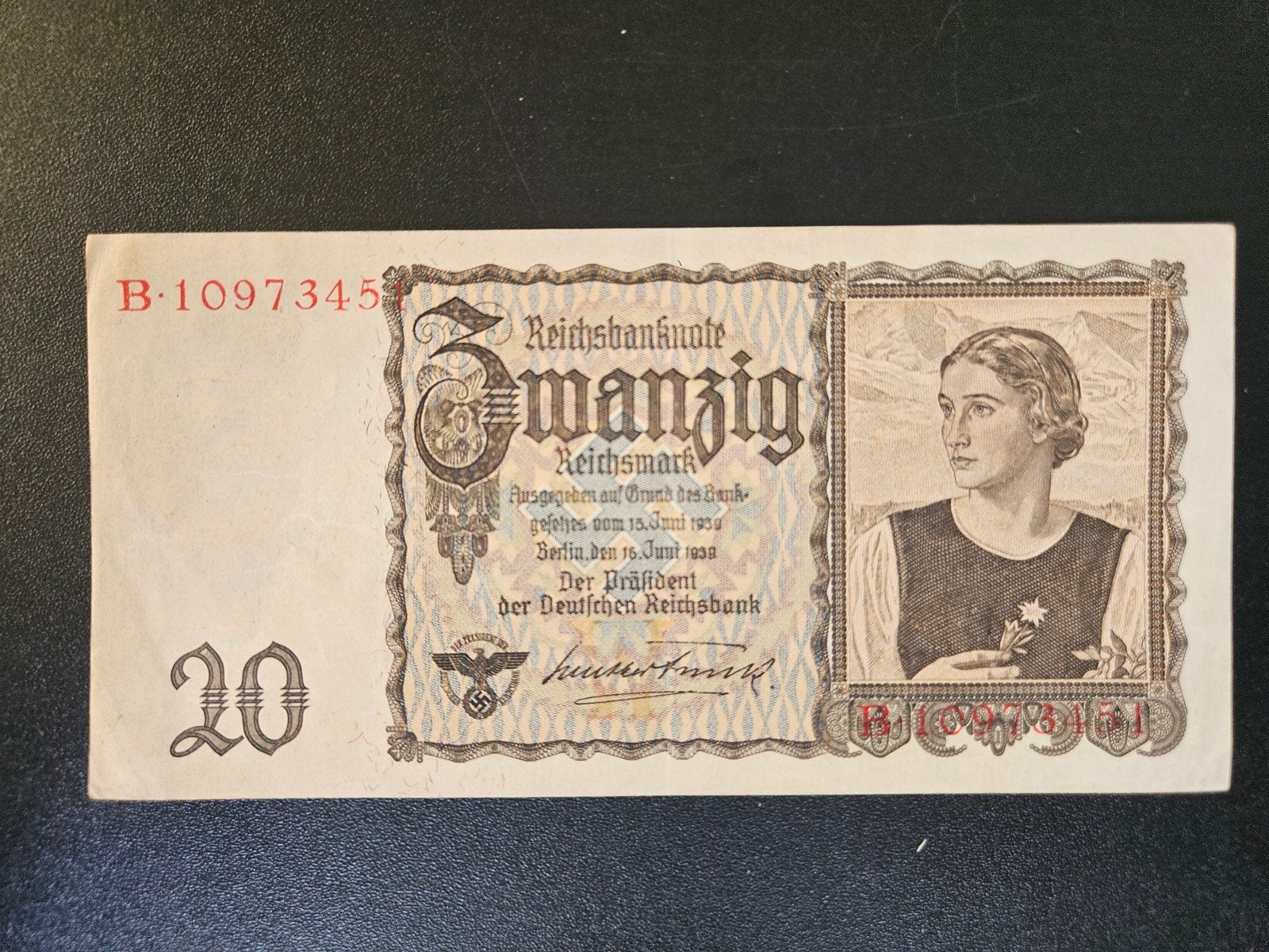 Duitsland pick 185 1939 zf, Ophalen of Verzenden, Duitsland, Los biljet